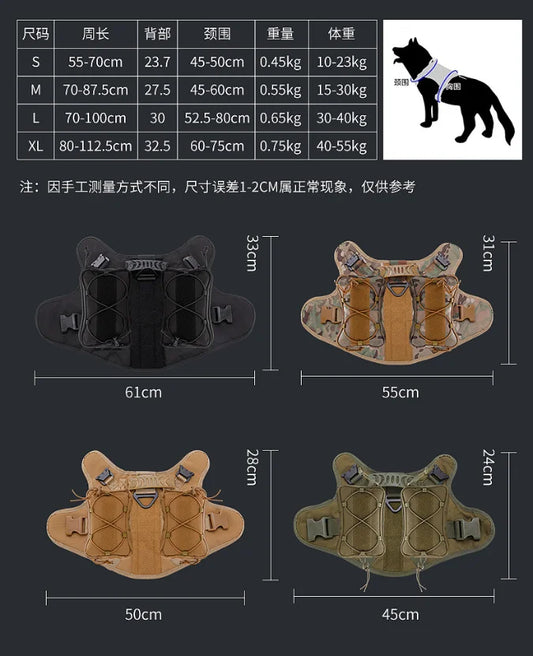 Large Dog Harness and Leash Set. Training Walking Vest Dog Harness and Collar for Medium Large Dogs