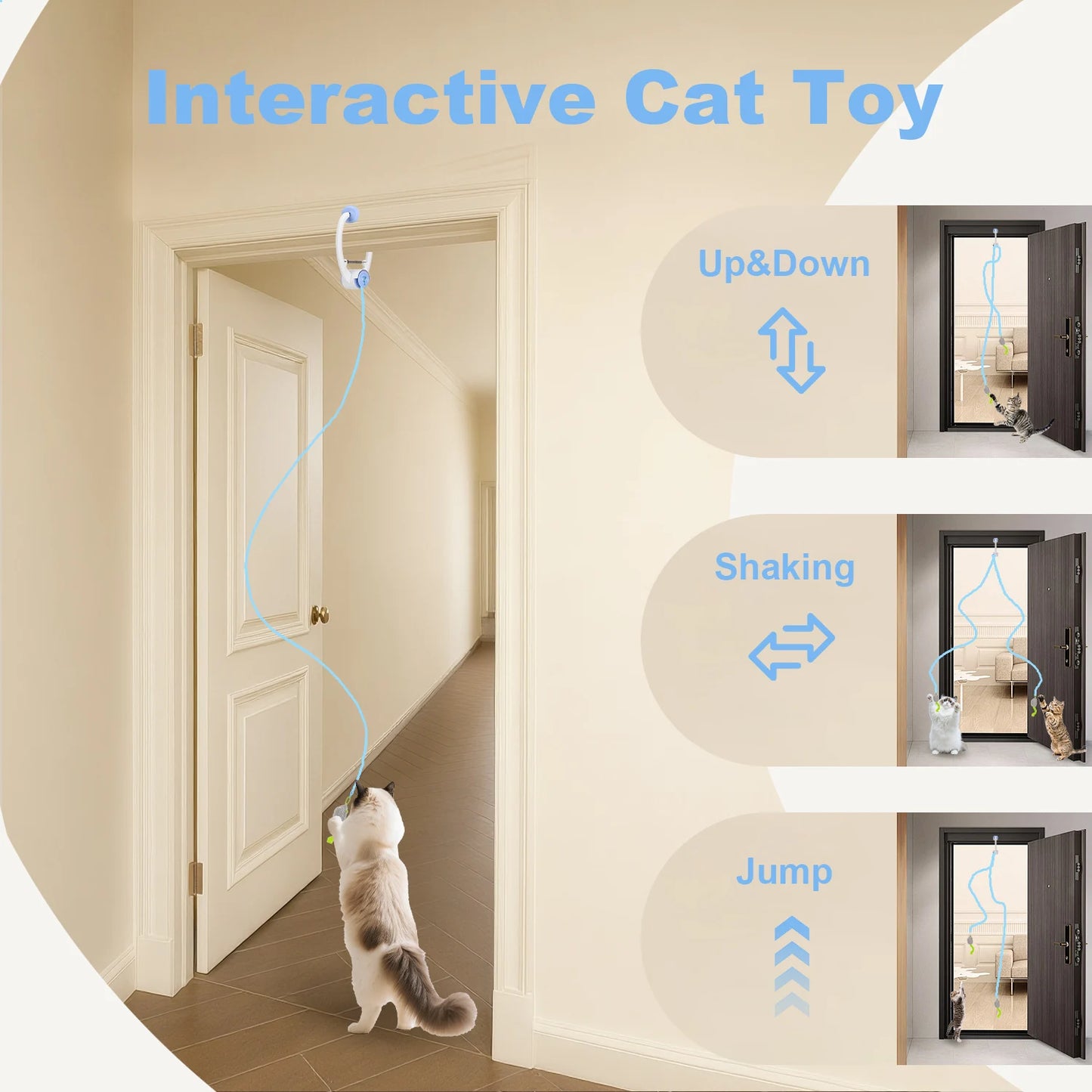 Electric Door Hanging Cat Toy Interactive Cat Toy