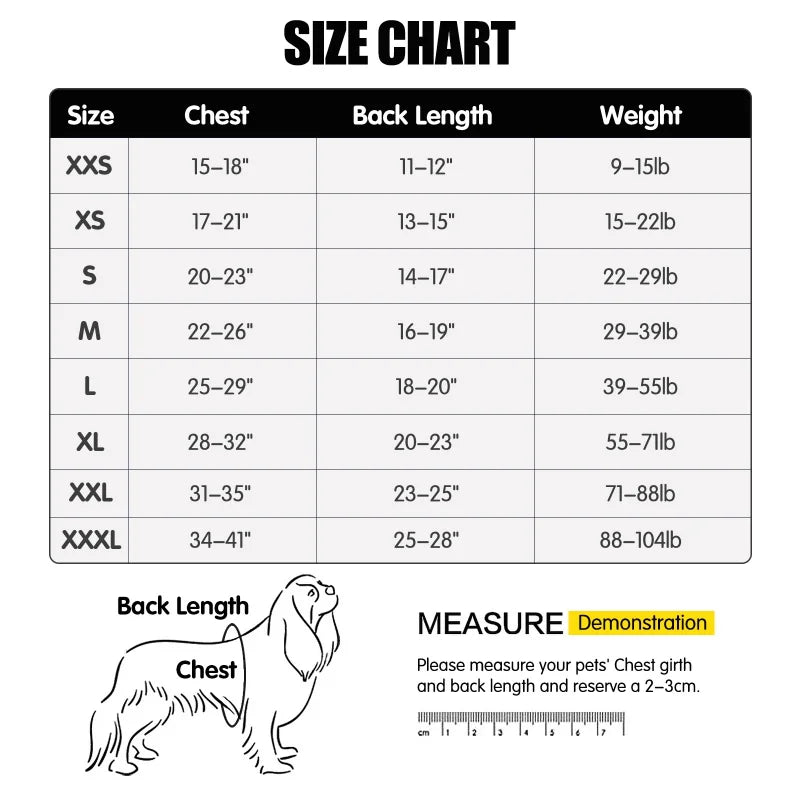 Recovery Suit for Dogs & Cats After Surgery