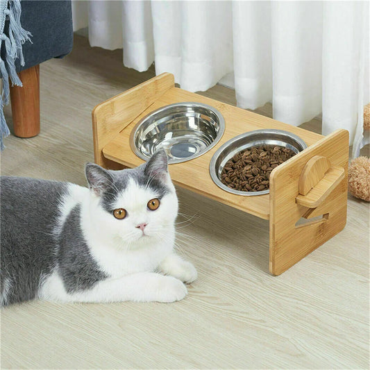 Elevated Dog Bowls with Stand Raised Dog Bowls 4 Heights Adjustable