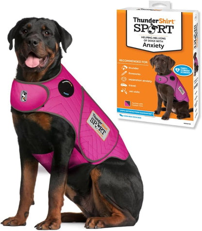 ThunderShirt Dog Calming Vest Large Fuchsia Anxiety Wrap Sport