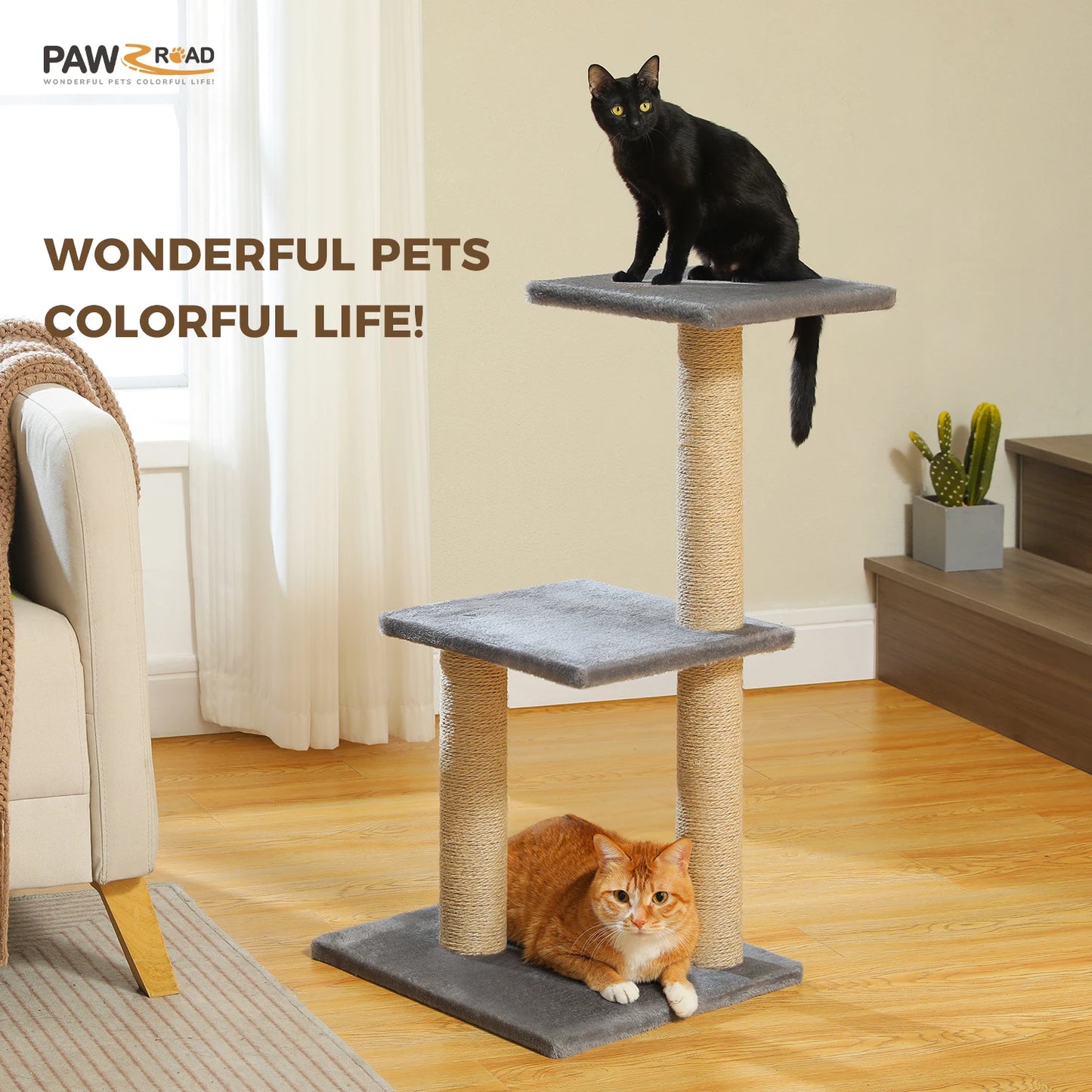Cat tree Cat Tower for Indoor Cats 2 Styles Cat Activity Tree with Cat Scratching Posts