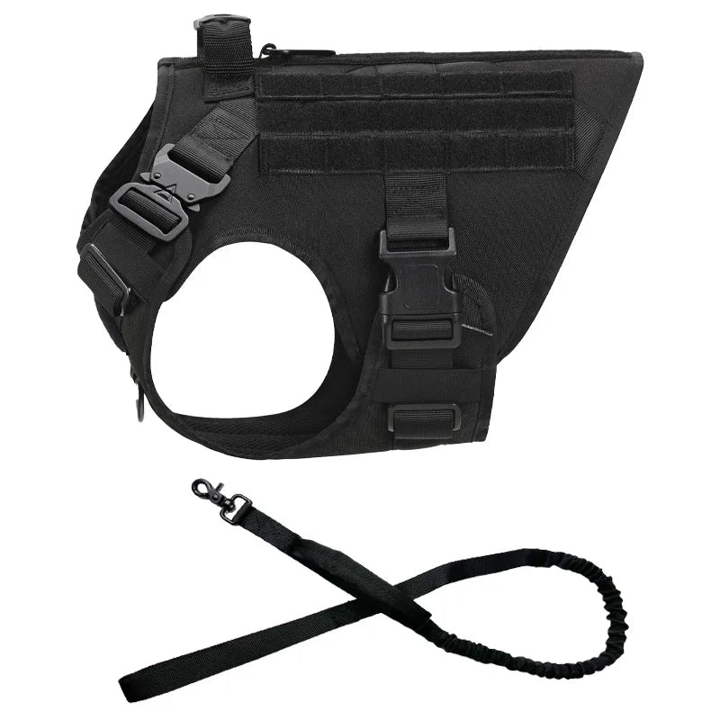 Large Dog Harness and Leash Set. Training Walking Vest Dog Harness and Collar for Medium Large Dogs