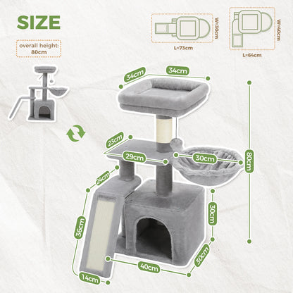Cat tree Cat Tower for Indoor Cats 2 Styles Cat Activity Tree with Cat Scratching Posts