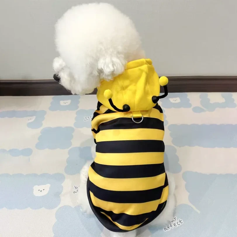 Bee Pet Puppy Coat / Halloween Hoodies Holiday Outfit for Small Medium Dogs & Cats
