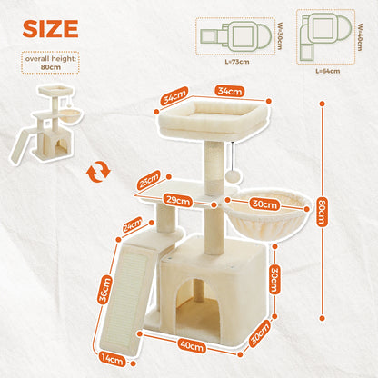 Cat tree Cat Tower for Indoor Cats 2 Styles Cat Activity Tree with Cat Scratching Posts
