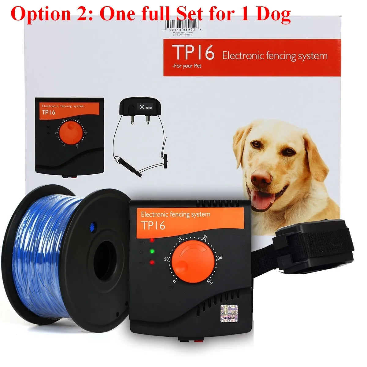 Dog Electric Fence, Rechargeable Waterproof,