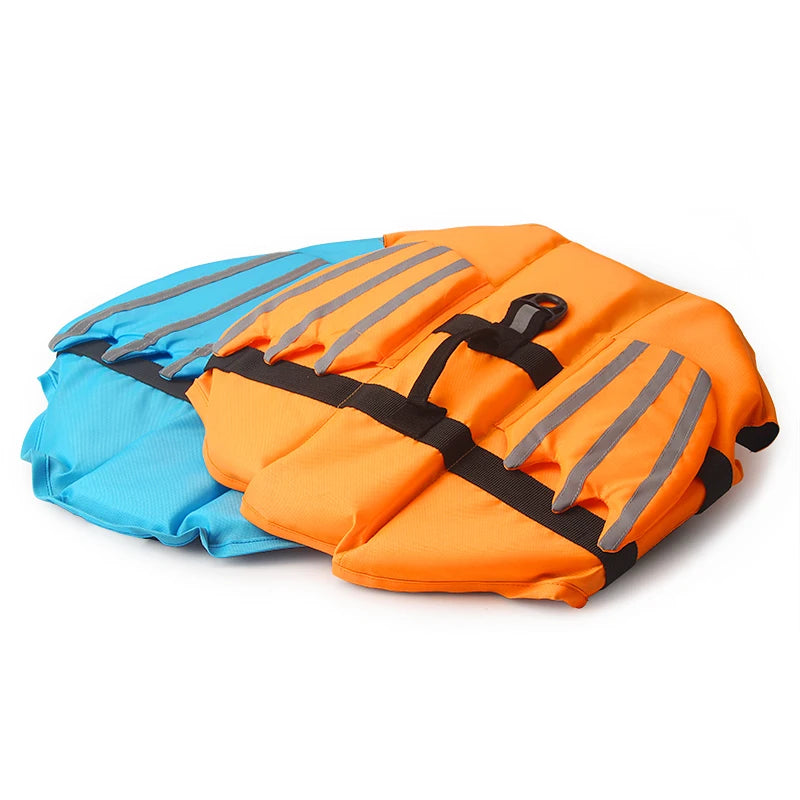 Dog Summer Pet Life Jacket and Swim Suit With Reflective Wing