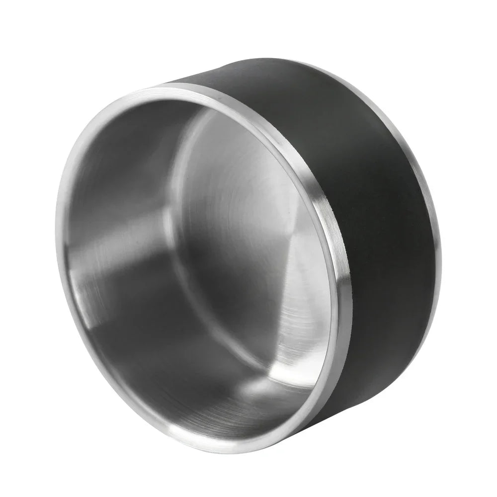 Stainless Steel Double Wall Dog Feeding Bowl Non Skid Pet Dish Keeps Food Warm Cold Ideal All Dog Breeds