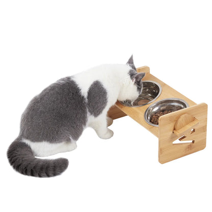 Elevated Dog Bowls with Stand Raised Dog Bowls 4 Heights Adjustable