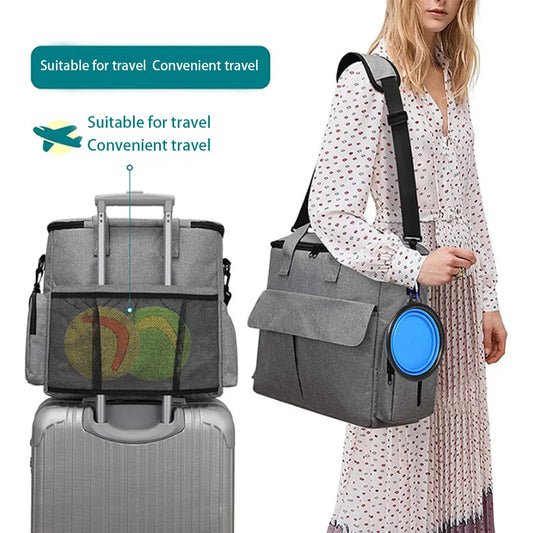 Dog Travel Bag Backpack Pet Accessories Organizer for Week Away/Overnight,