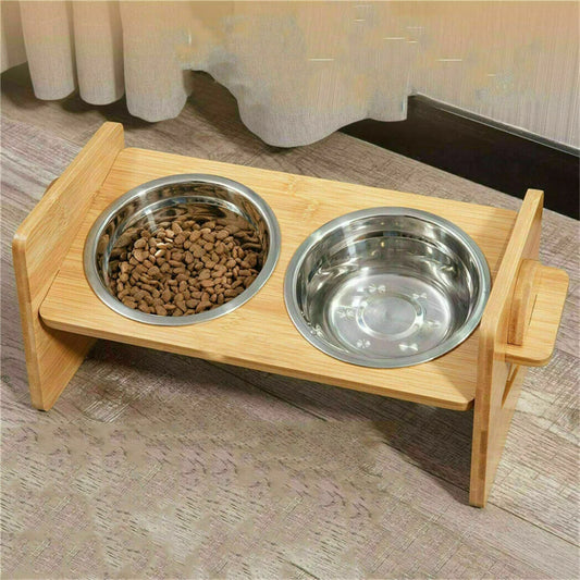 Elevated Dog Bowls with Stand Raised Dog Bowls 4 Heights Adjustable