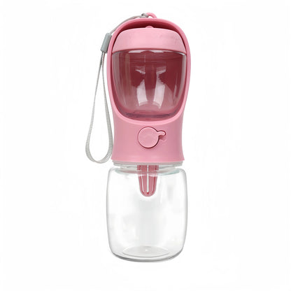 Portable Dog Water Bottle with Storage Food and Water Container. Feeder Bowl Outdoor for Traveling with pet's.