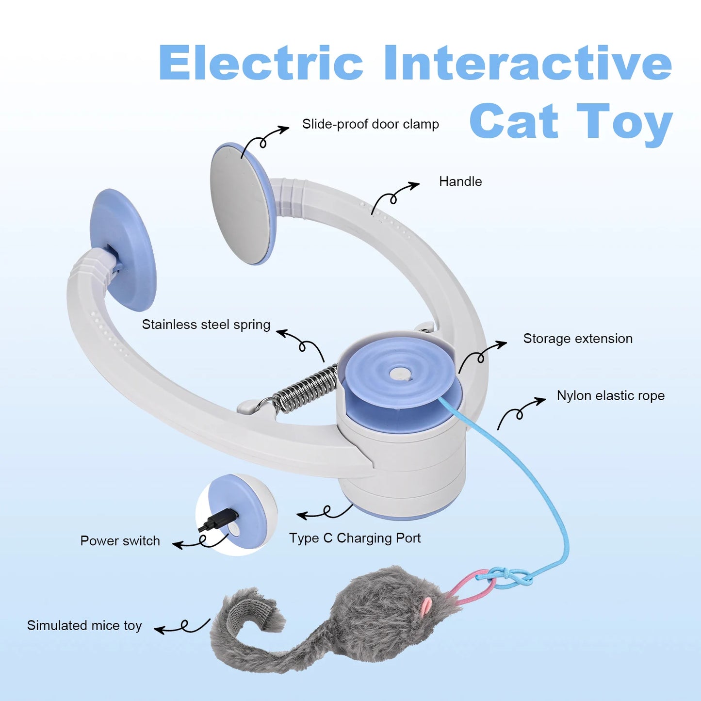 Electric Door Hanging Cat Toy Interactive Cat Toy