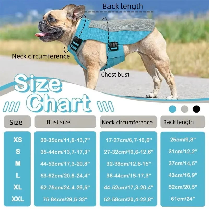 Dog Cooling Vest - Breathable Dog Vest for Hot Summer Days