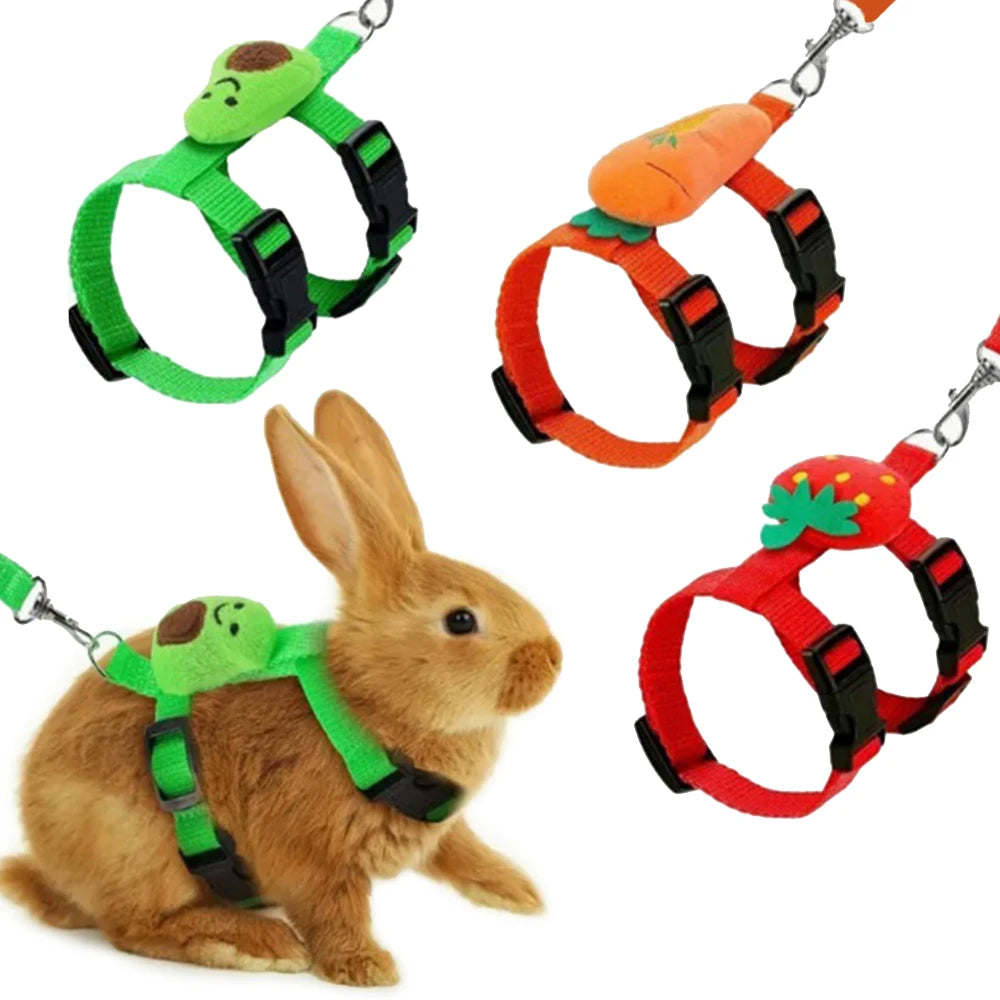 Rabbit Cat Harness and Leash Set