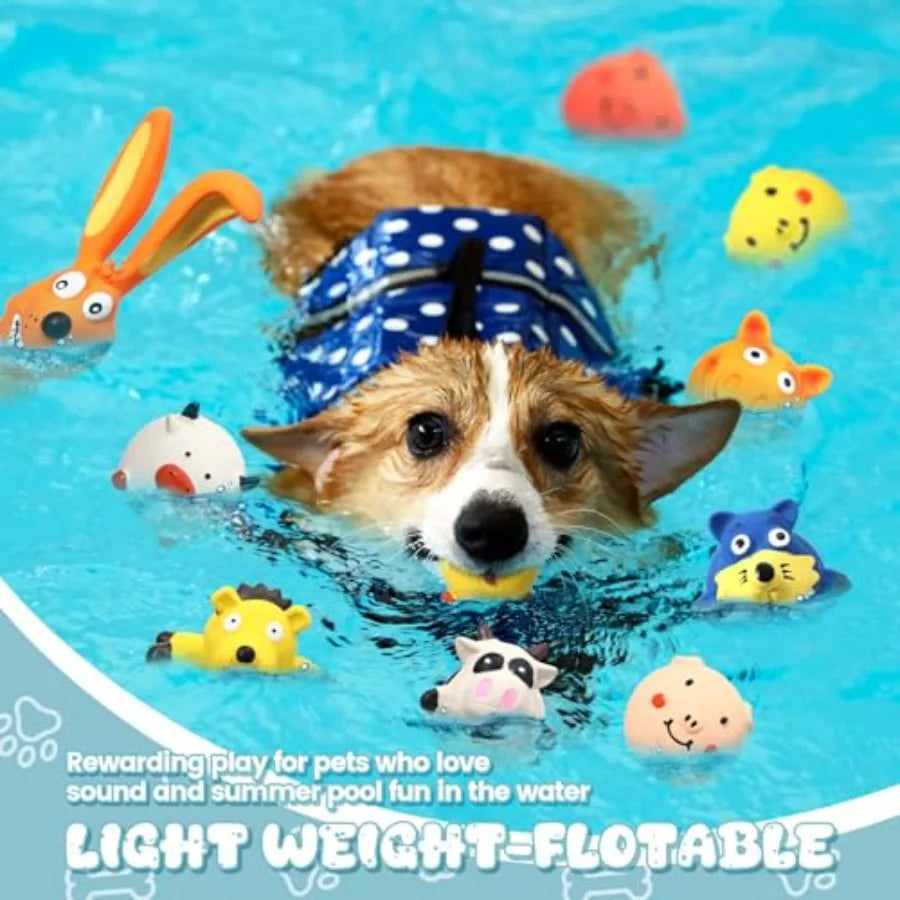 30 Pcs Latex Squeaky Dog Toys. Soft Rubber Dog Chews
