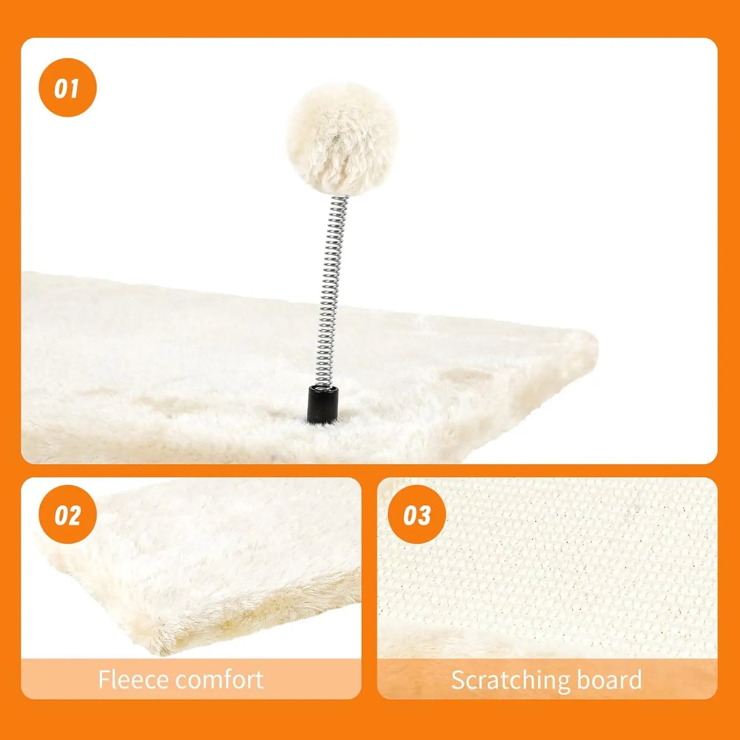 Wall-Mounted Cat Climber Set with Shelves,