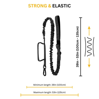 Military Dog Leashes. Adjustable Leash with Quick Release Elastic Rope,