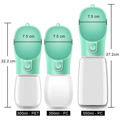 Portable Dog Water Bottle for Small / Large Dogs and Cats.