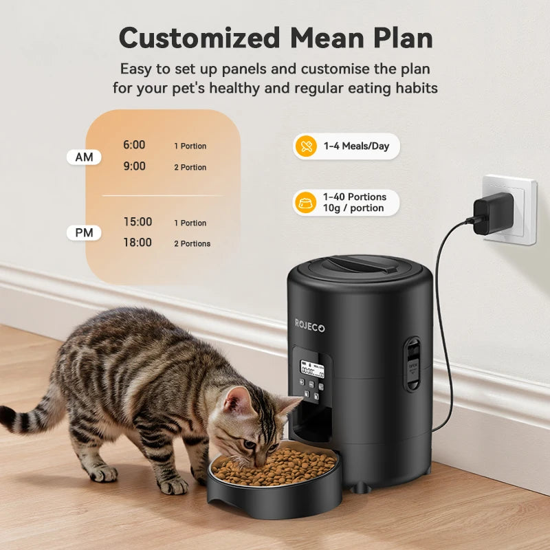 2L Automatic Pet Feeder Smart Cat Food Kibble Dispenser