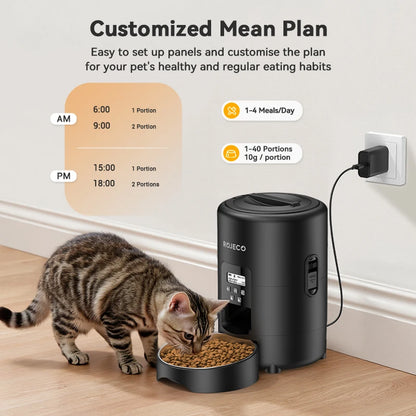 2L Automatic Pet Feeder Smart Cat Food Kibble Dispenser