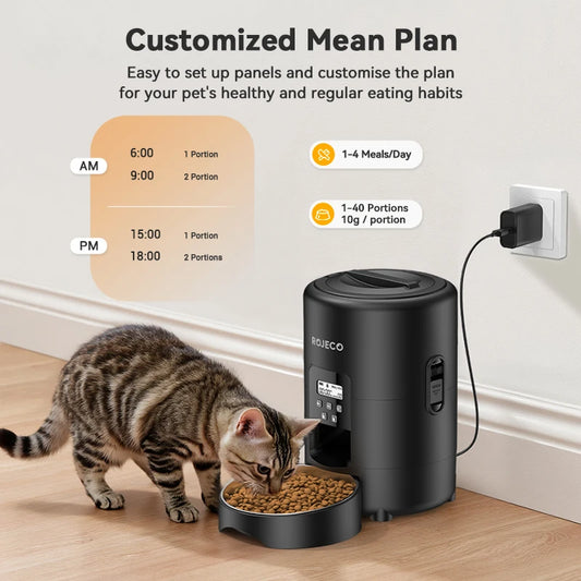2L Automatic Pet Feeder Smart Cat Food Kibble Dispenser