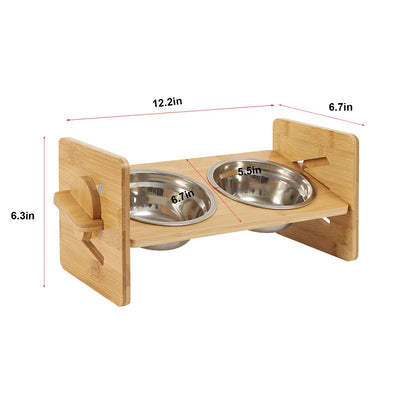 Elevated Dog Bowls with Stand Raised Dog Bowls 4 Heights Adjustable