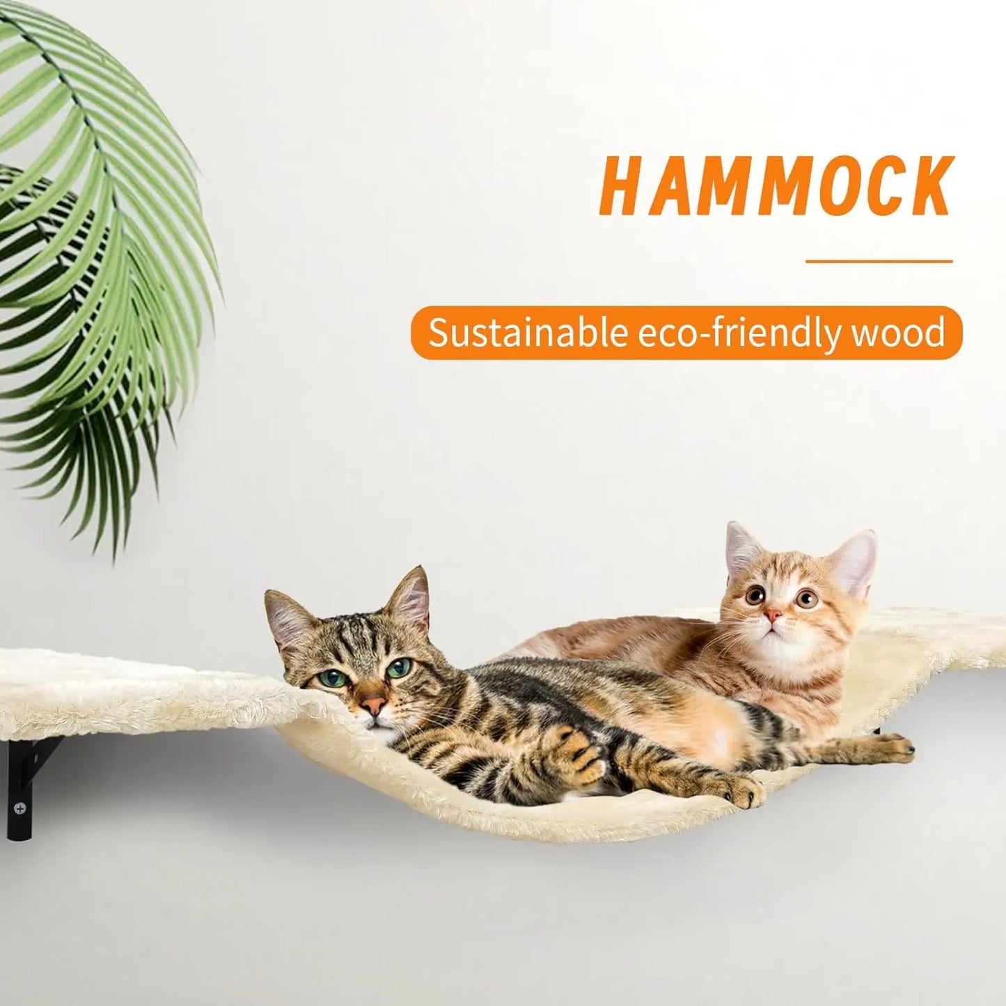 Wall-Mounted Cat Climber Set with Shelves,