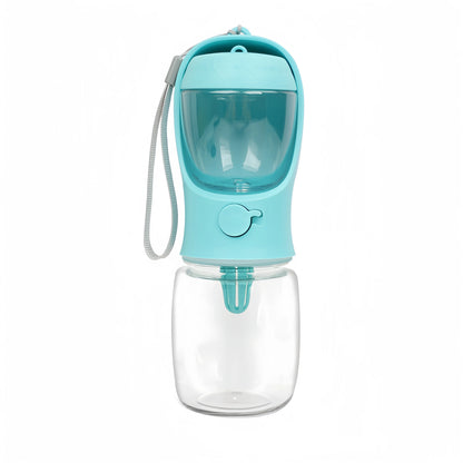 Portable Dog Water Bottle with Storage Food and Water Container. Feeder Bowl Outdoor for Traveling with pet's.