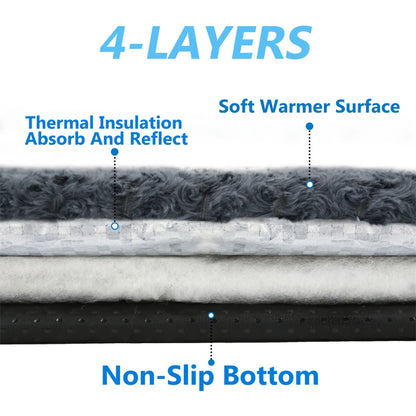 1 PCS Self Heating Pet Pad Warm Mat. For Cats Dogs Washable Thermal Body Heat Reflecting
