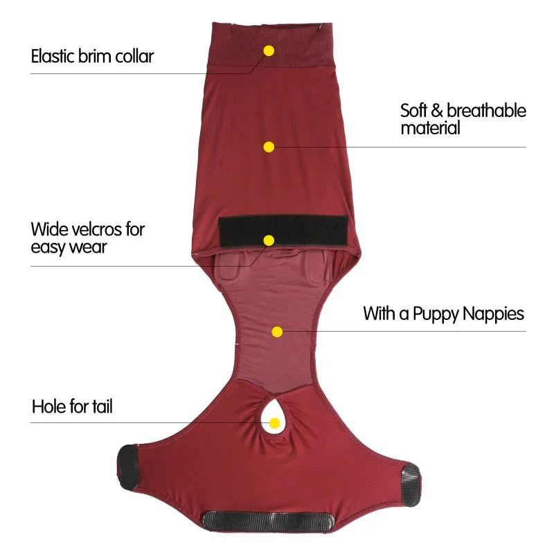 Recovery Suit for Dogs & Cats After Surgery