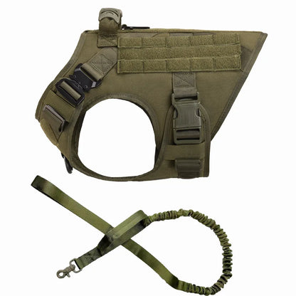 Large Dog Harness and Leash Set. Training Walking Vest Dog Harness and Collar for Medium Large Dogs