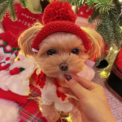 Pet Knitted Dog Hat. Suitable for Small and Medium Dogs and Cats
