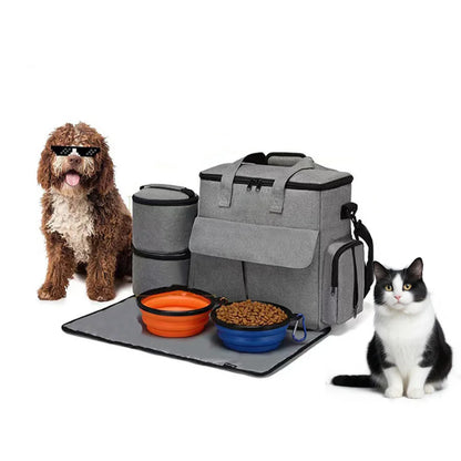 Dog Travel Bag Backpack Pet Accessories Organizer for Week Away/Overnight,