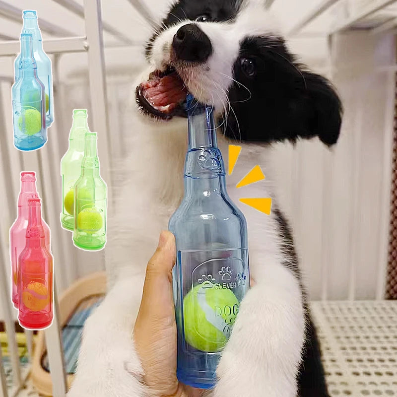 Pet Chew Toy Bite-resistance Beer Bottle