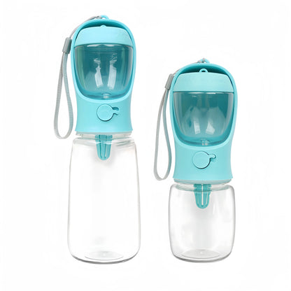 Portable Dog Water Bottle with Storage Food and Water Container. Feeder Bowl Outdoor for Traveling with pet's.