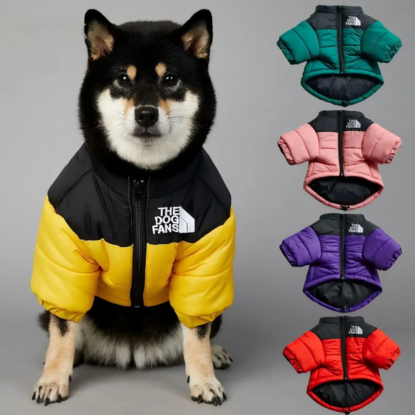 Dog Winter Warm Thick Down Jacket for Small & Medium Dogs -
