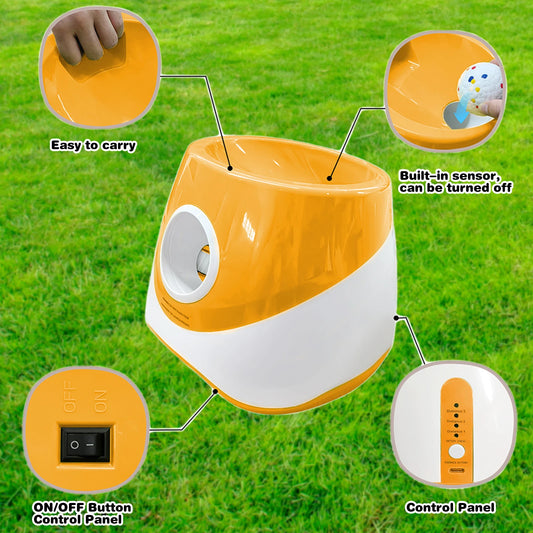 Interactive Automatic Ball Launcher with 3 Tennis Balls Ball
