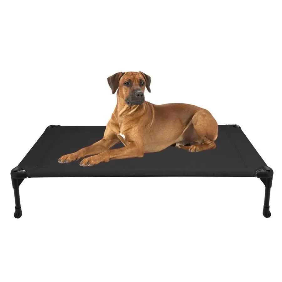 Outdoor Elevated Dog Bed For Large Sized Dogs, Large Cooling Raised Dog Cots Beds