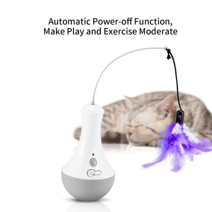 Cat Interactive Toys. With Funny Feather Kitten Teaser