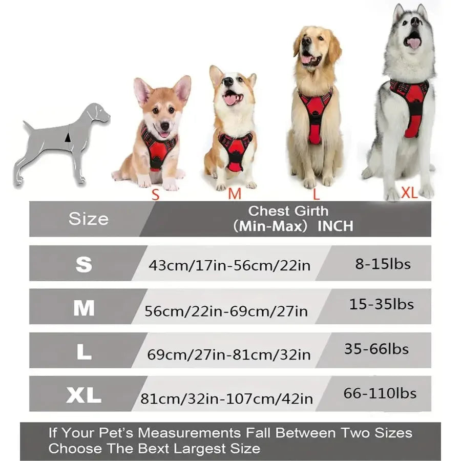 Dog Collars Harness. Big Dog Vests.  Super comfortable.