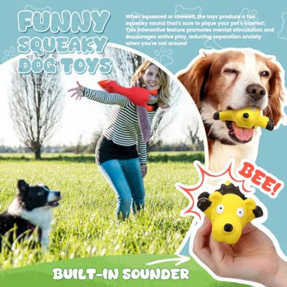 30 Pcs Latex Squeaky Dog Toys. Soft Rubber Dog Chews