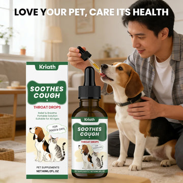 Pets Herbal Throat-Moistening Nutritional Liquid Soothing Throat Support Respiratory Health Aid Digestion Dogs Care Supplements